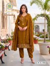 Varnika Vol 3 By Passion Tree Roman Silk Kurti With Bottom Dupatta 